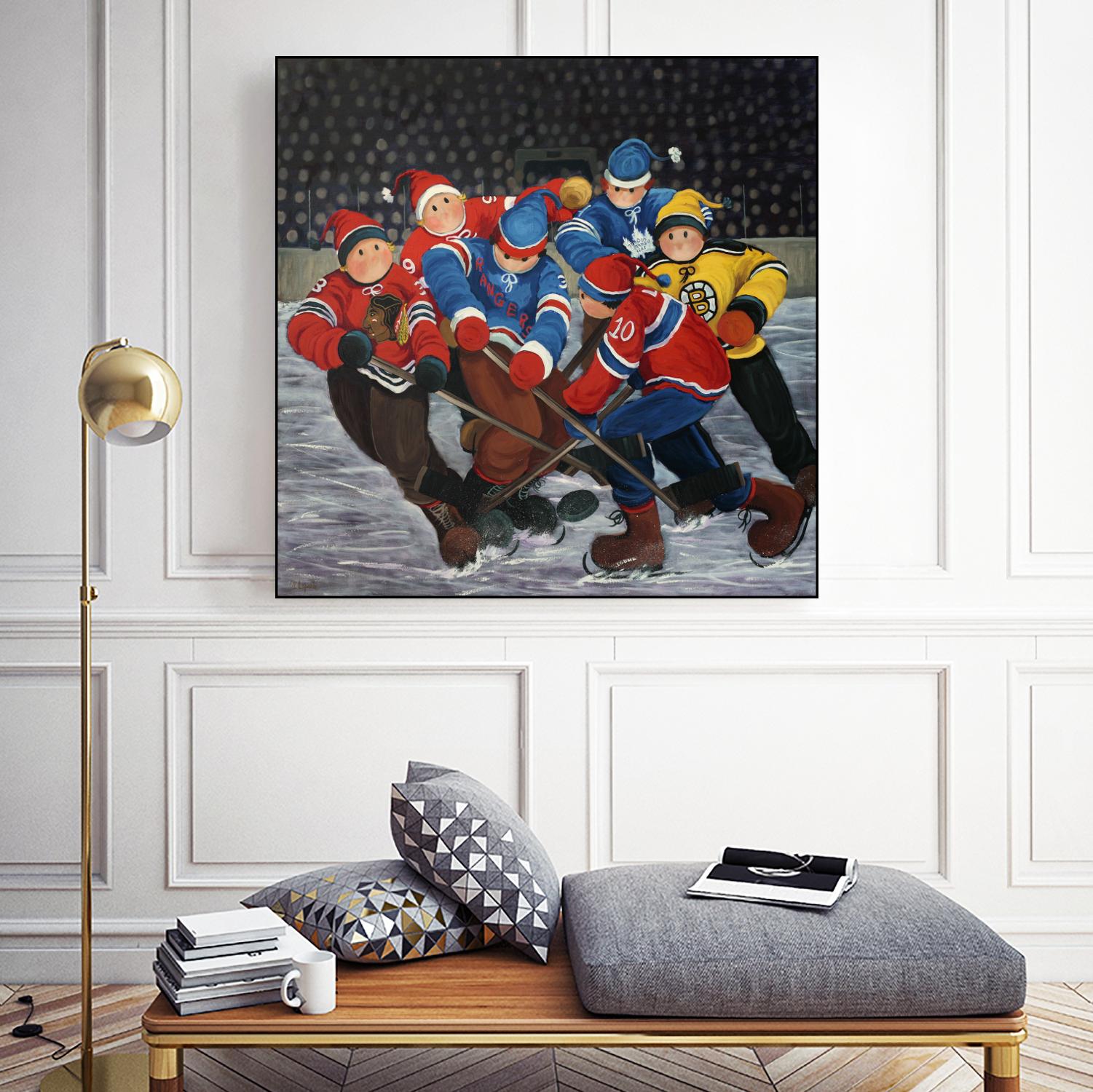 Un rêve by Nicole Laporte on GIANT ART - blue winter scenes