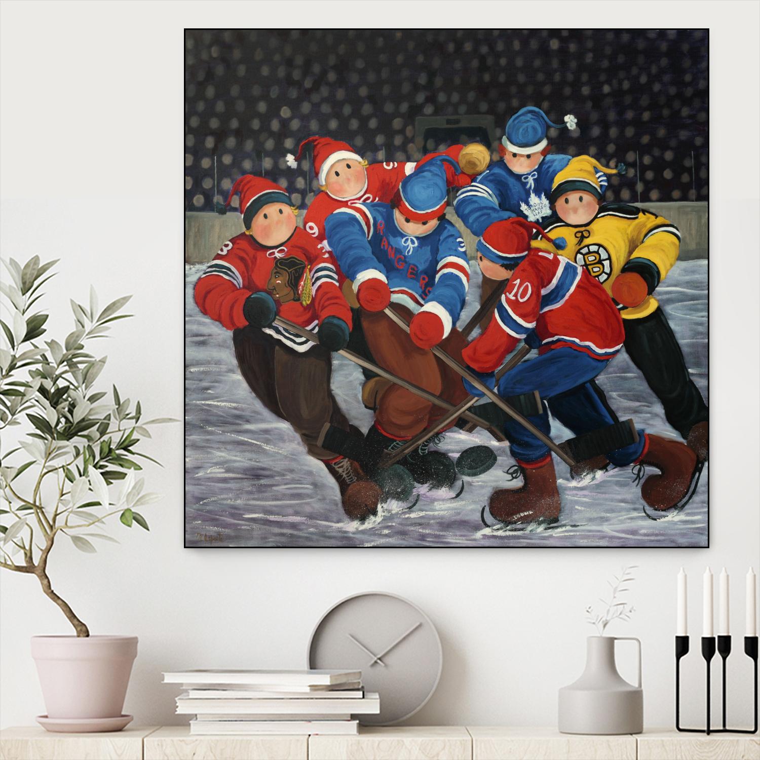 Un rêve by Nicole Laporte on GIANT ART - blue winter scenes