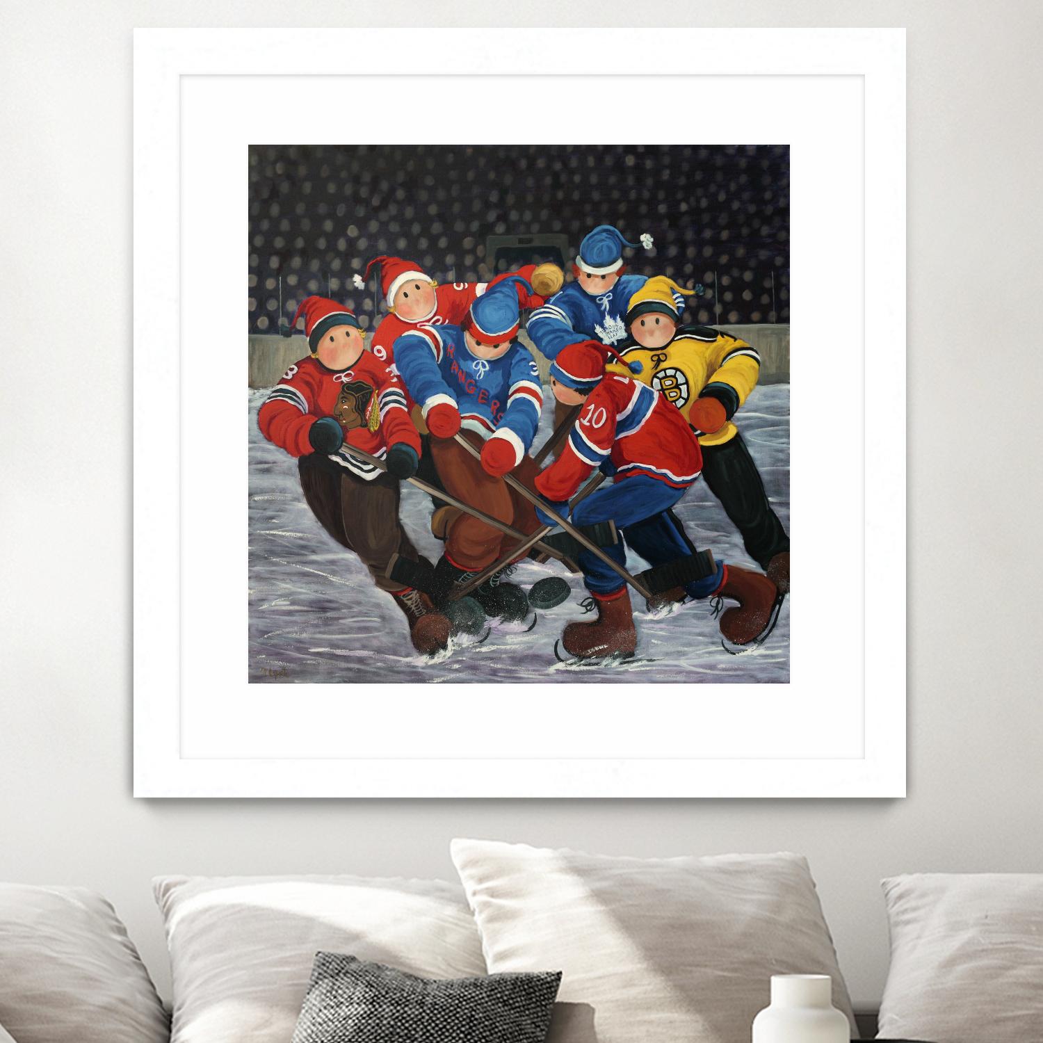 Un rêve by Nicole Laporte on GIANT ART - blue winter scenes