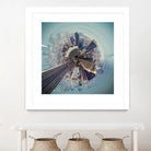 City Center I by Jean-François Dupuis on GIANT ART - blue city scene buildings