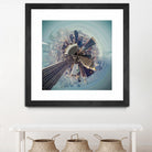 City Center I by Jean-François Dupuis on GIANT ART - blue city scene buildings