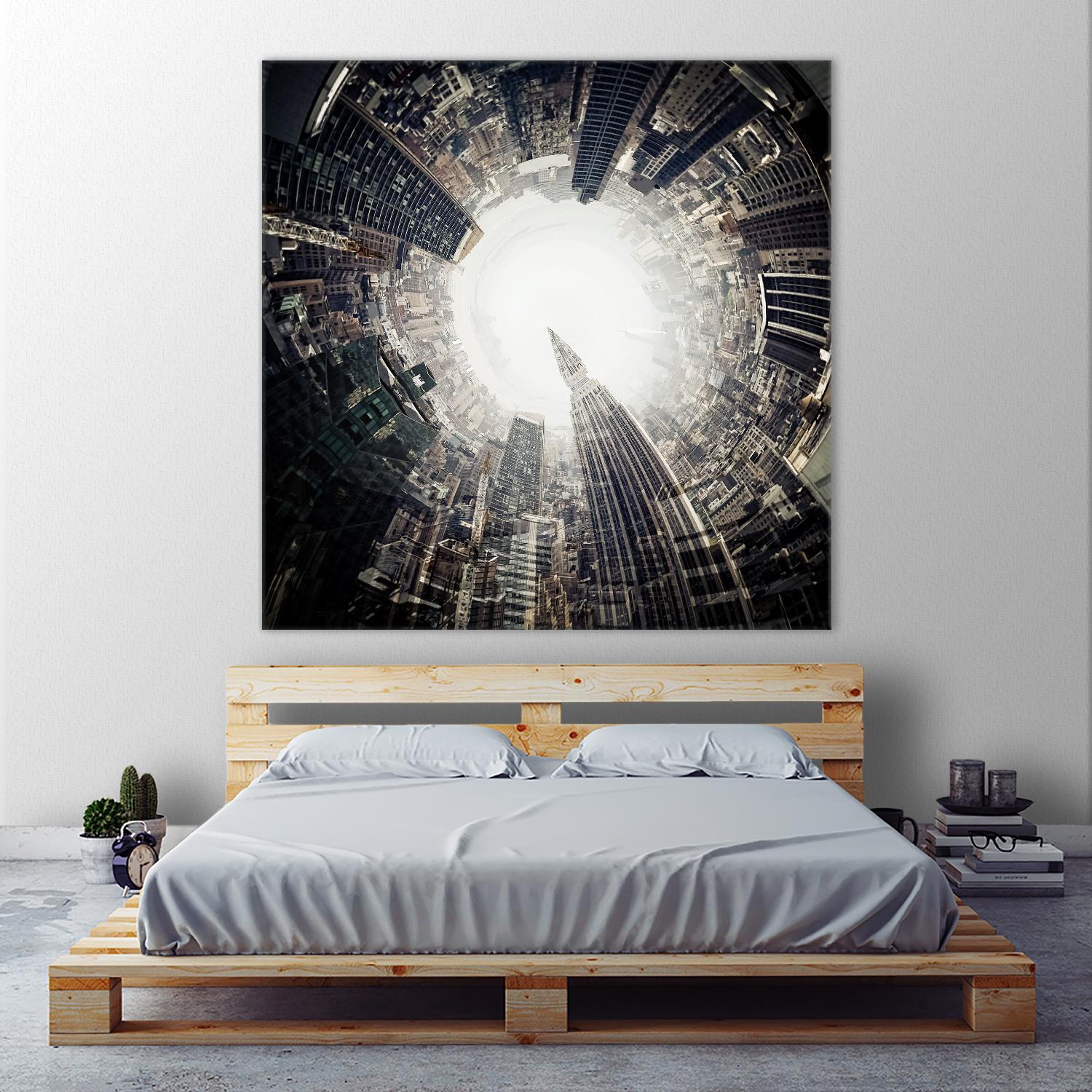 City Center II by Jean-François Dupuis on GIANT ART - white city scene ville