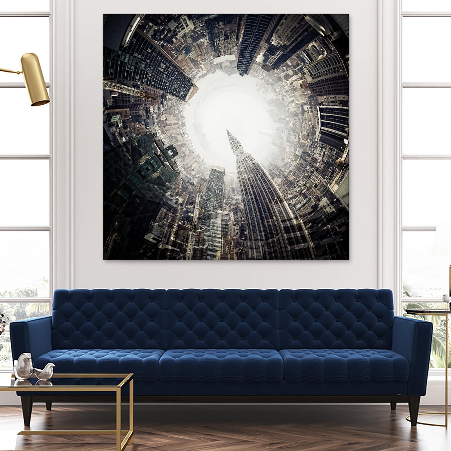 City Center II by Jean-François Dupuis on GIANT ART - white city scene ville