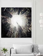 City Center II by Jean-François Dupuis on GIANT ART - white city scene ville