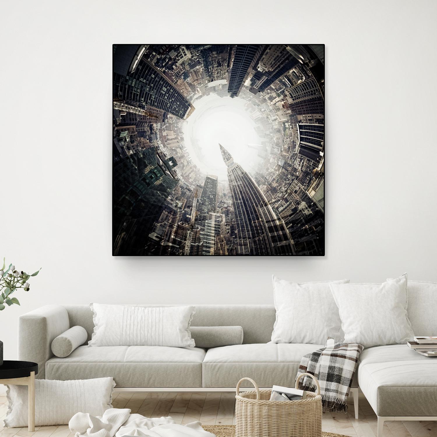 City Center II by Jean-François Dupuis on GIANT ART - white city scene ville