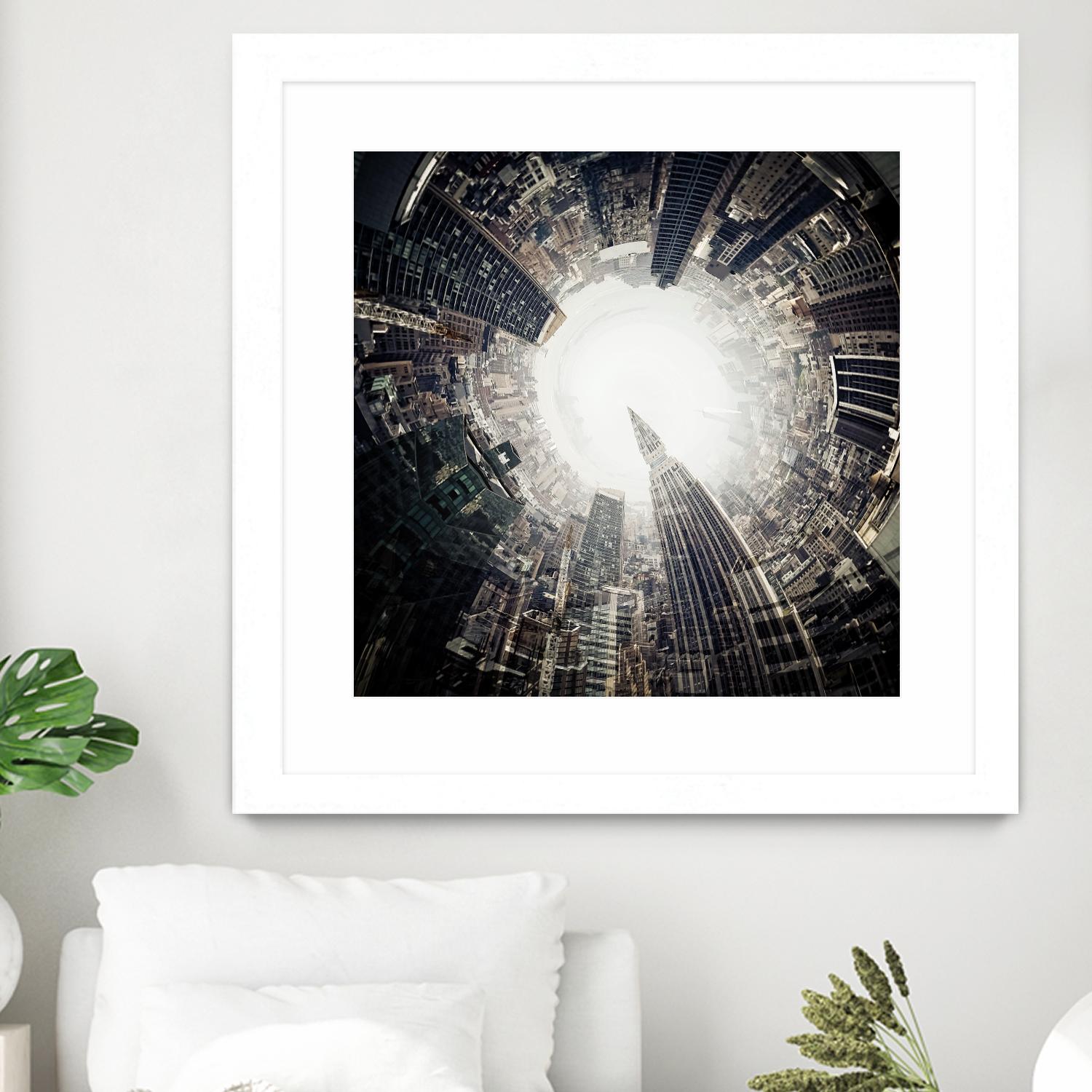 City Center II by Jean-François Dupuis on GIANT ART - white city scene ville