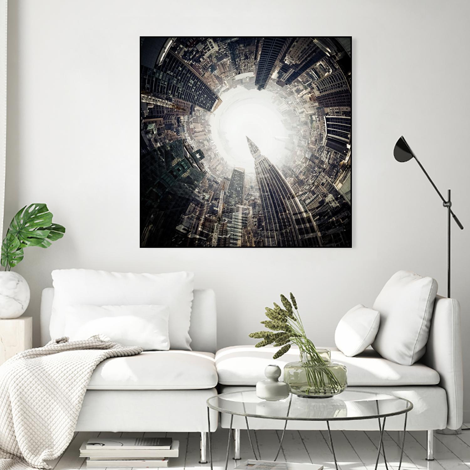 City Center II by Jean-François Dupuis on GIANT ART - white city scene ville