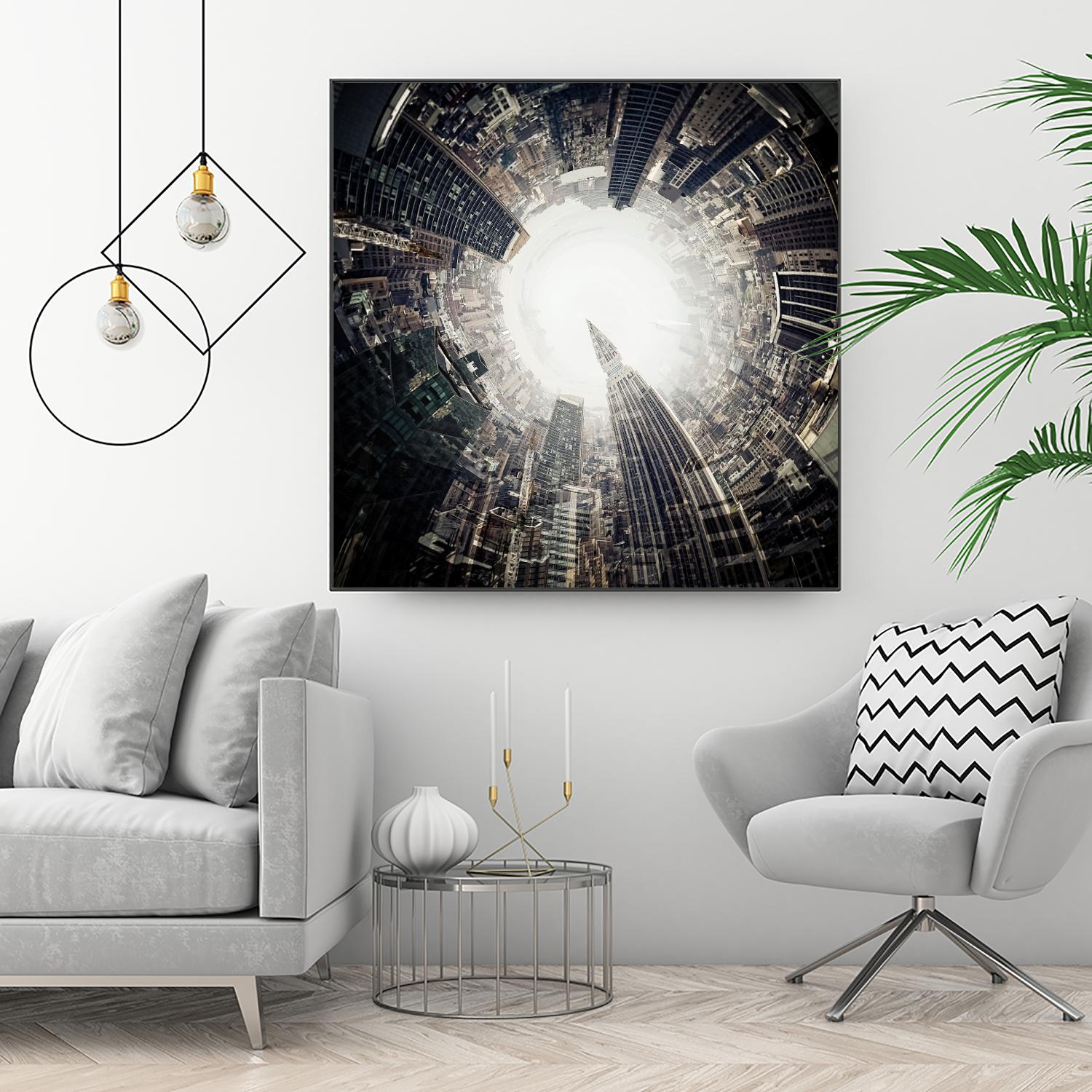 City Center II by Jean-François Dupuis on GIANT ART - white city scene ville