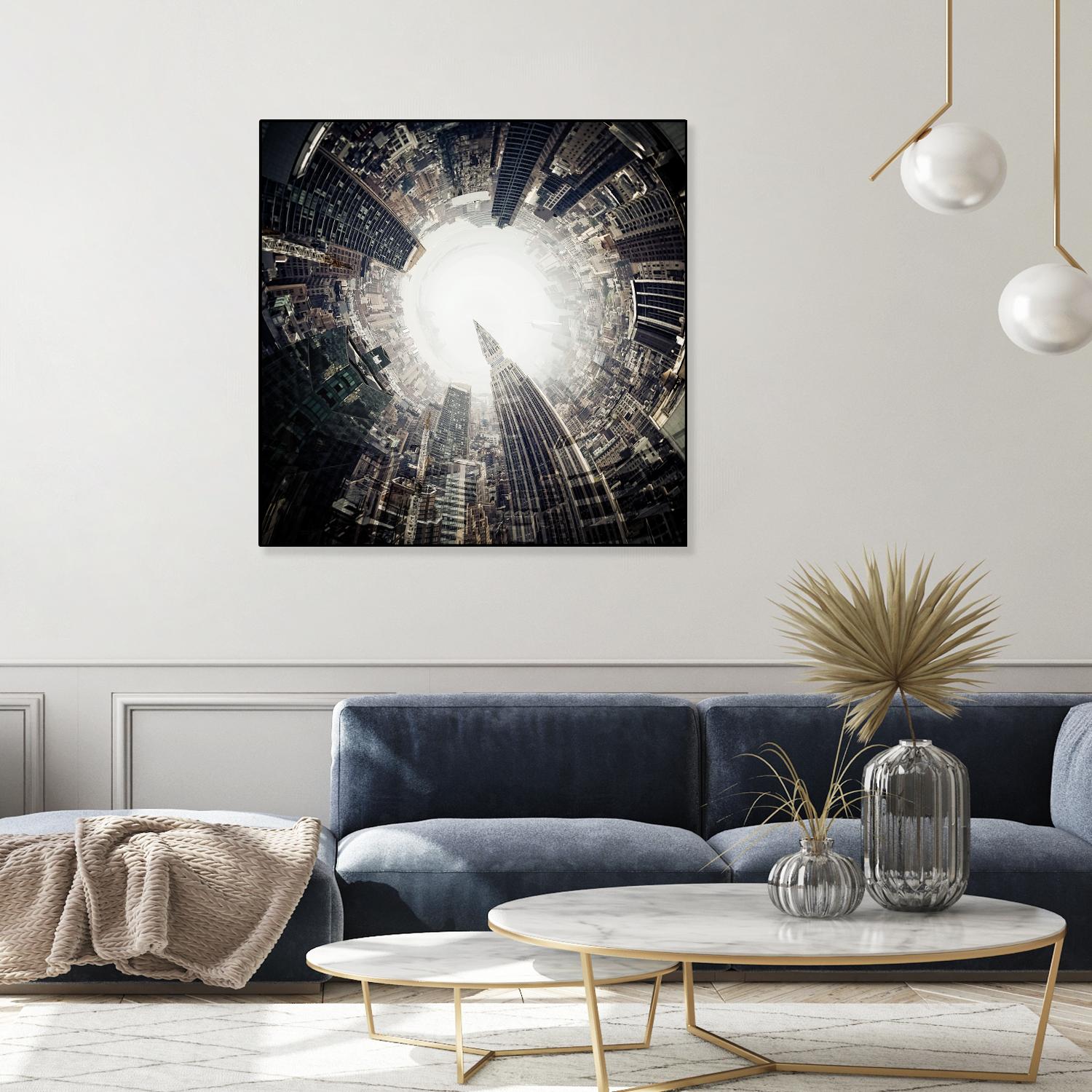 City Center II by Jean-François Dupuis on GIANT ART - white city scene ville