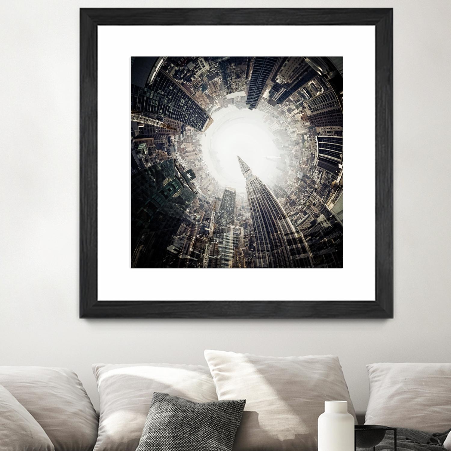 City Center II by Jean-François Dupuis on GIANT ART - white city scene ville