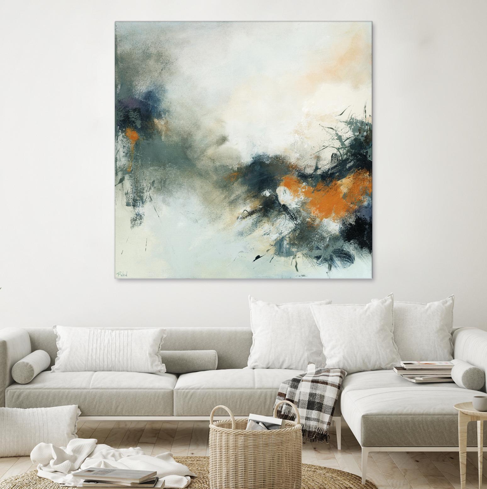 Transition by Roland Benoît on GIANT ART - orange abstract transparence