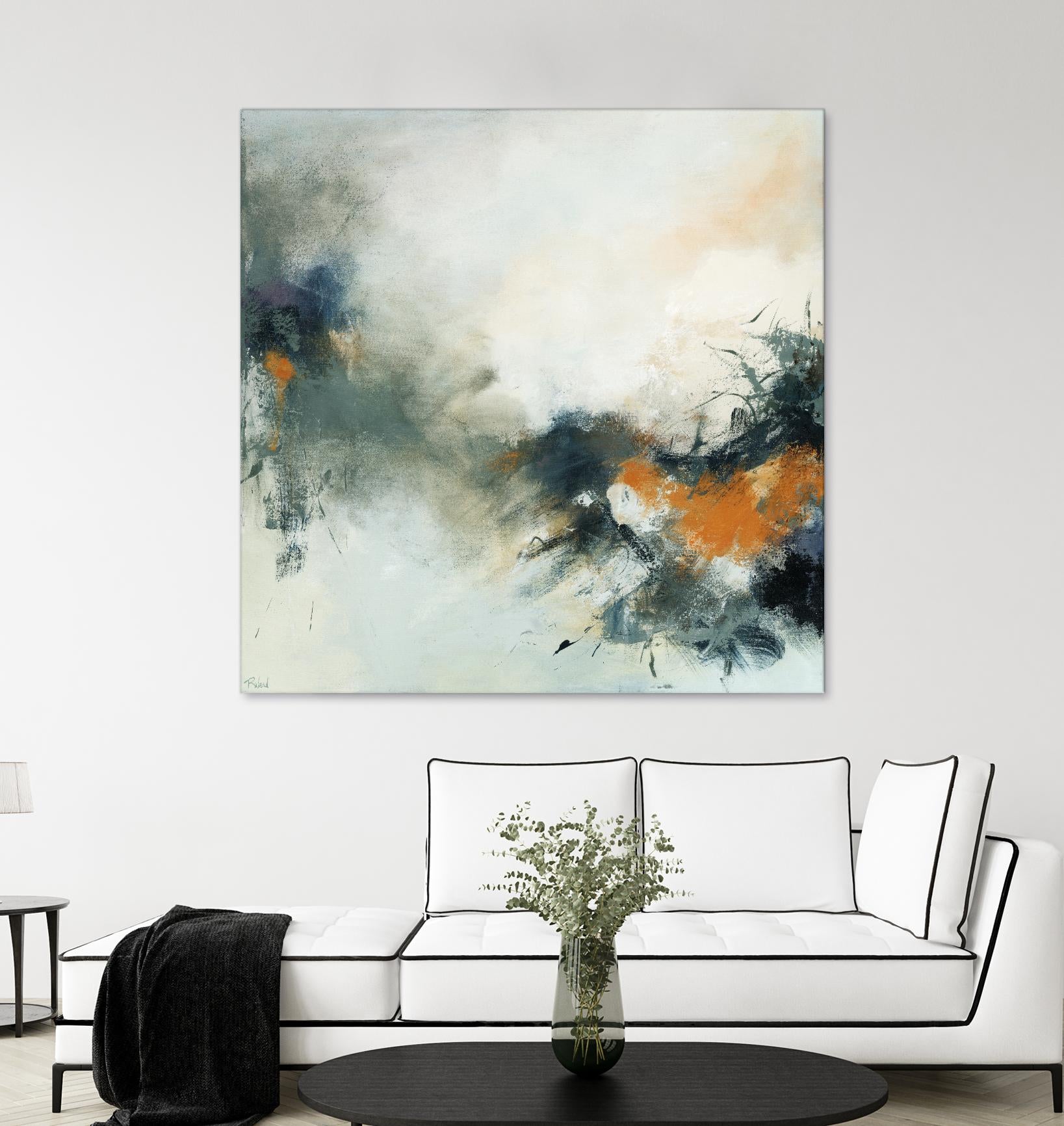 Transition by Roland Benoît on GIANT ART - orange abstract transparence