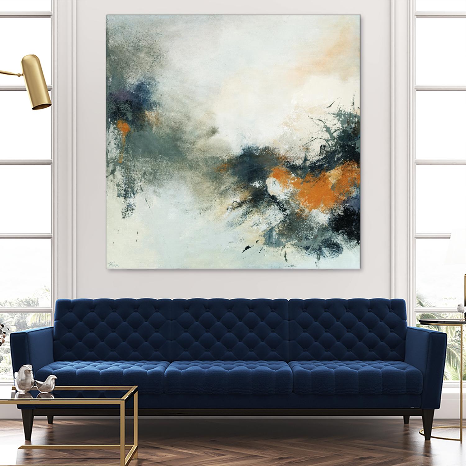 Transition by Roland Benoît on GIANT ART - orange abstract transparence