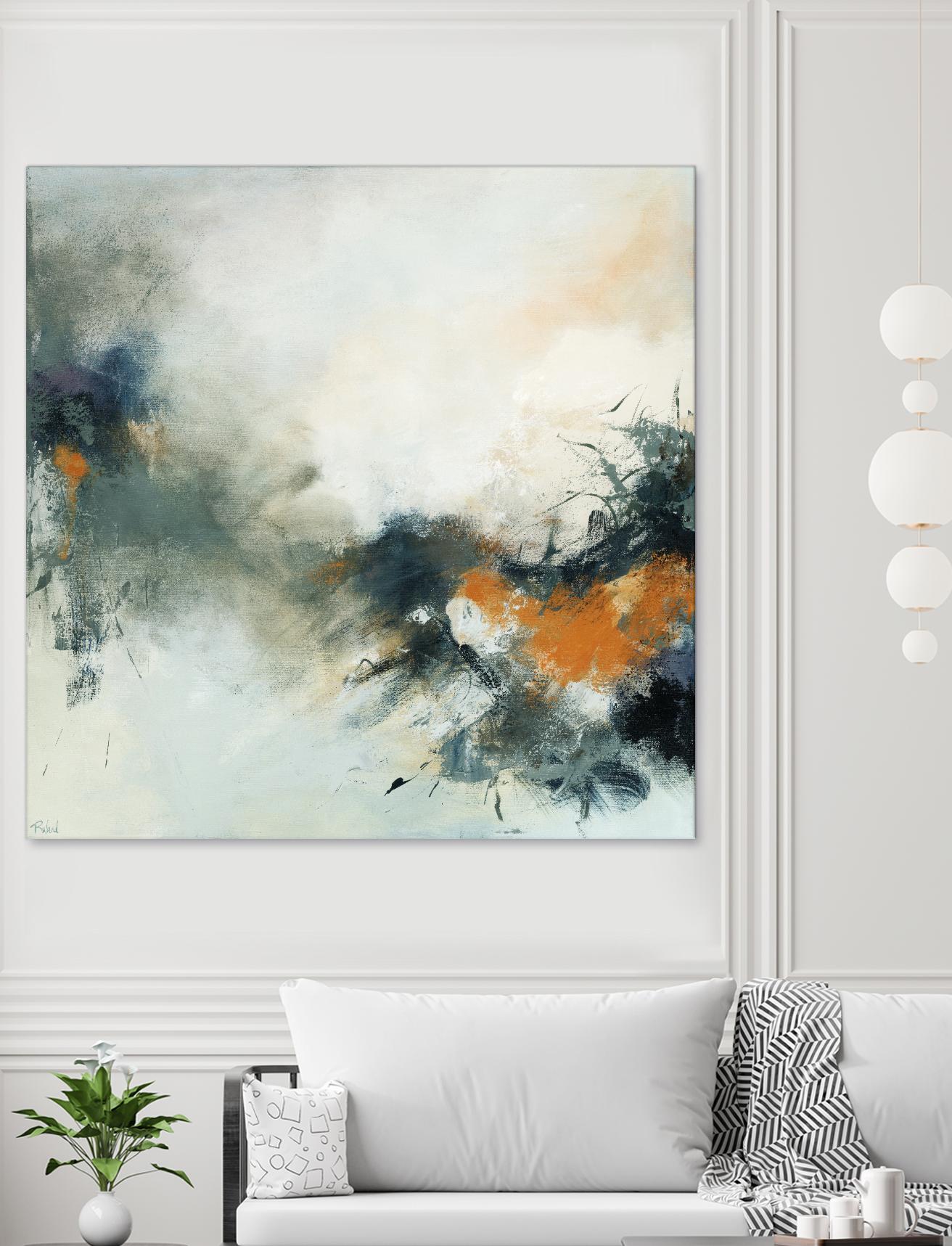 Transition by Roland Benoît on GIANT ART - orange abstract transparence