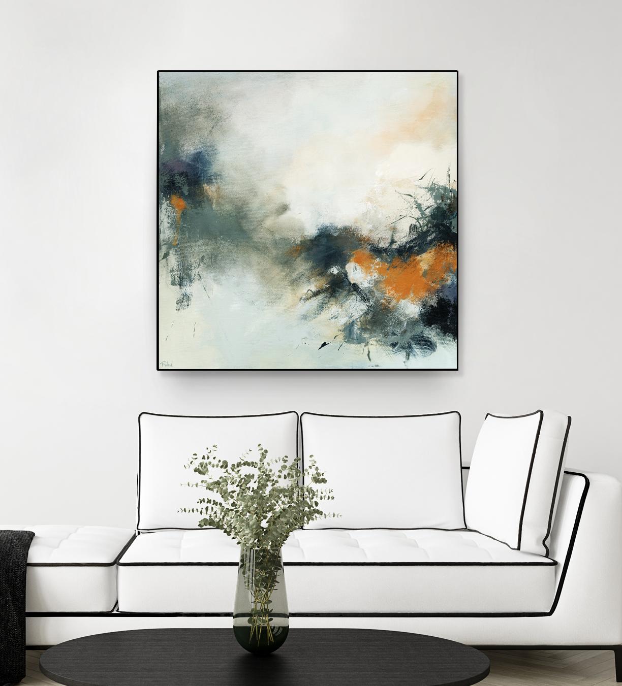 Transition by Roland Benoît on GIANT ART - orange abstract transparence