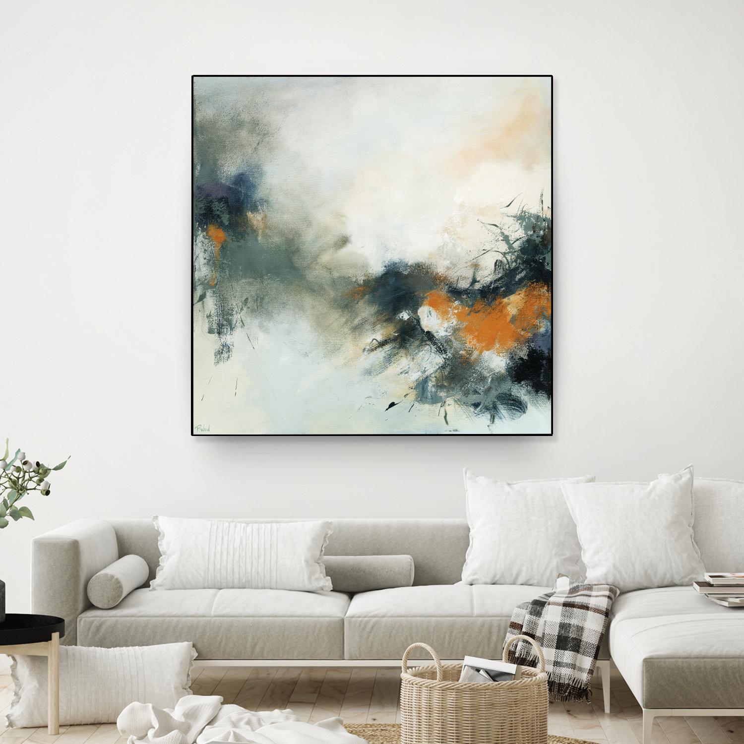 Transition by Roland Benoît on GIANT ART - orange abstract transparence