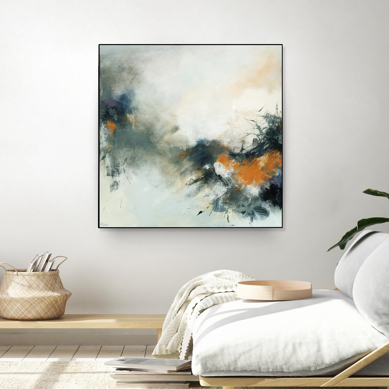 Transition by Roland Benoît on GIANT ART - orange abstract transparence