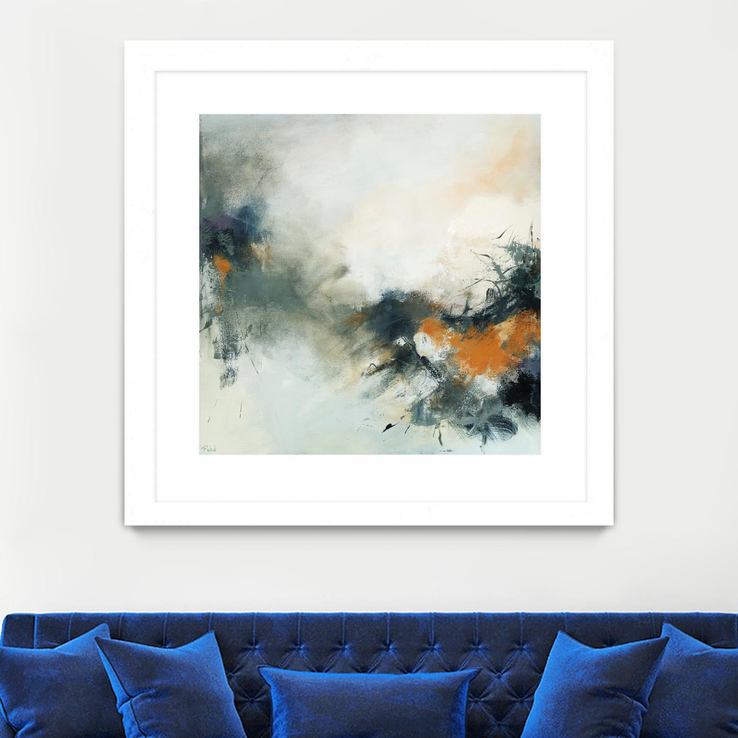 Transition by Roland Benoît on GIANT ART - orange abstract transparence