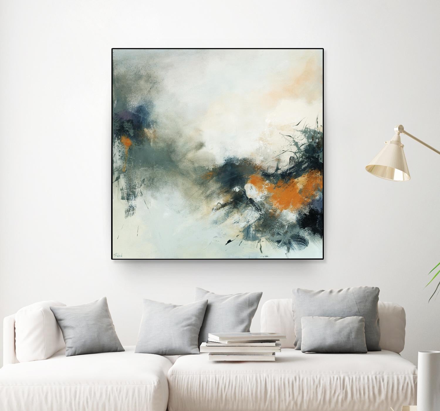 Transition by Roland Benoît on GIANT ART - orange abstract transparence