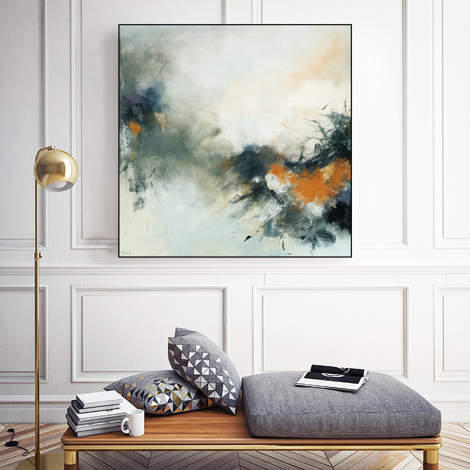 Transition by Roland Benoît on GIANT ART - orange abstract transparence