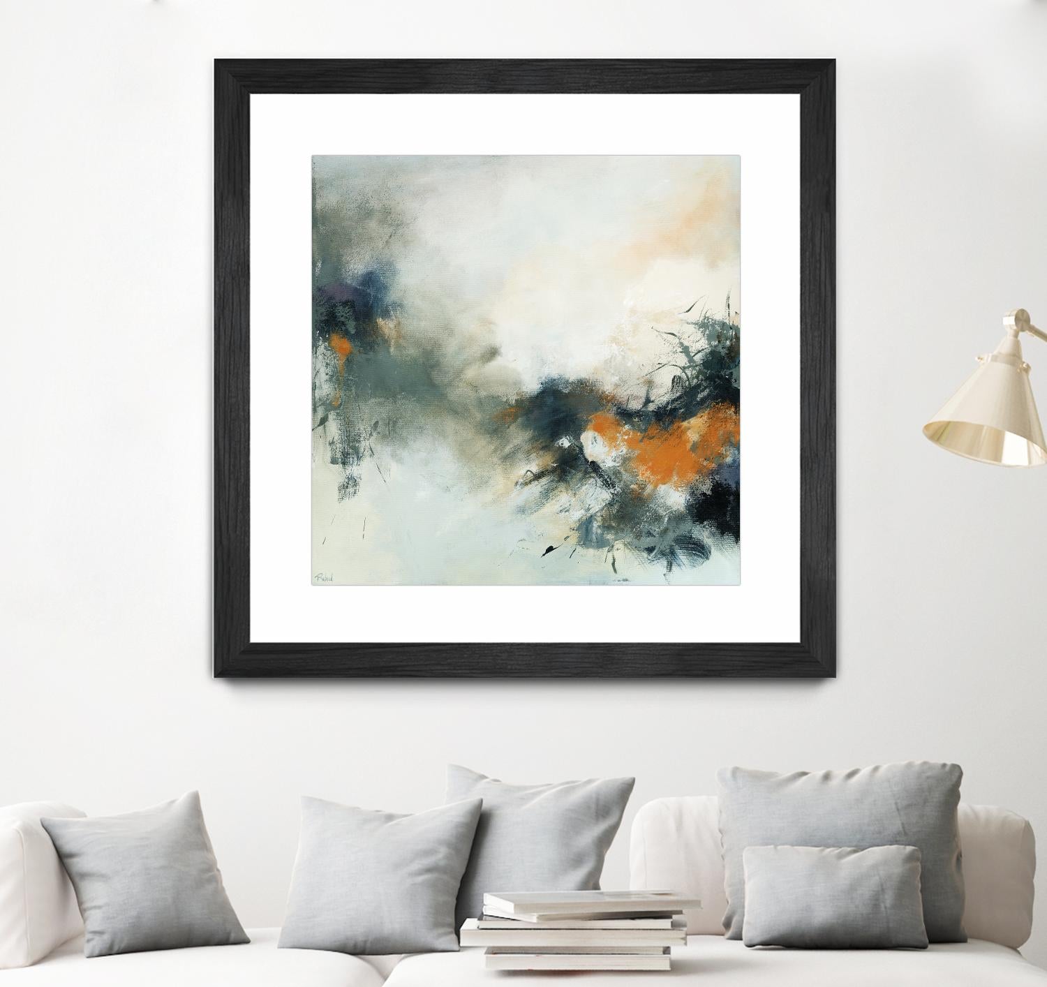 Transition by Roland Benoît on GIANT ART - orange abstract transparence