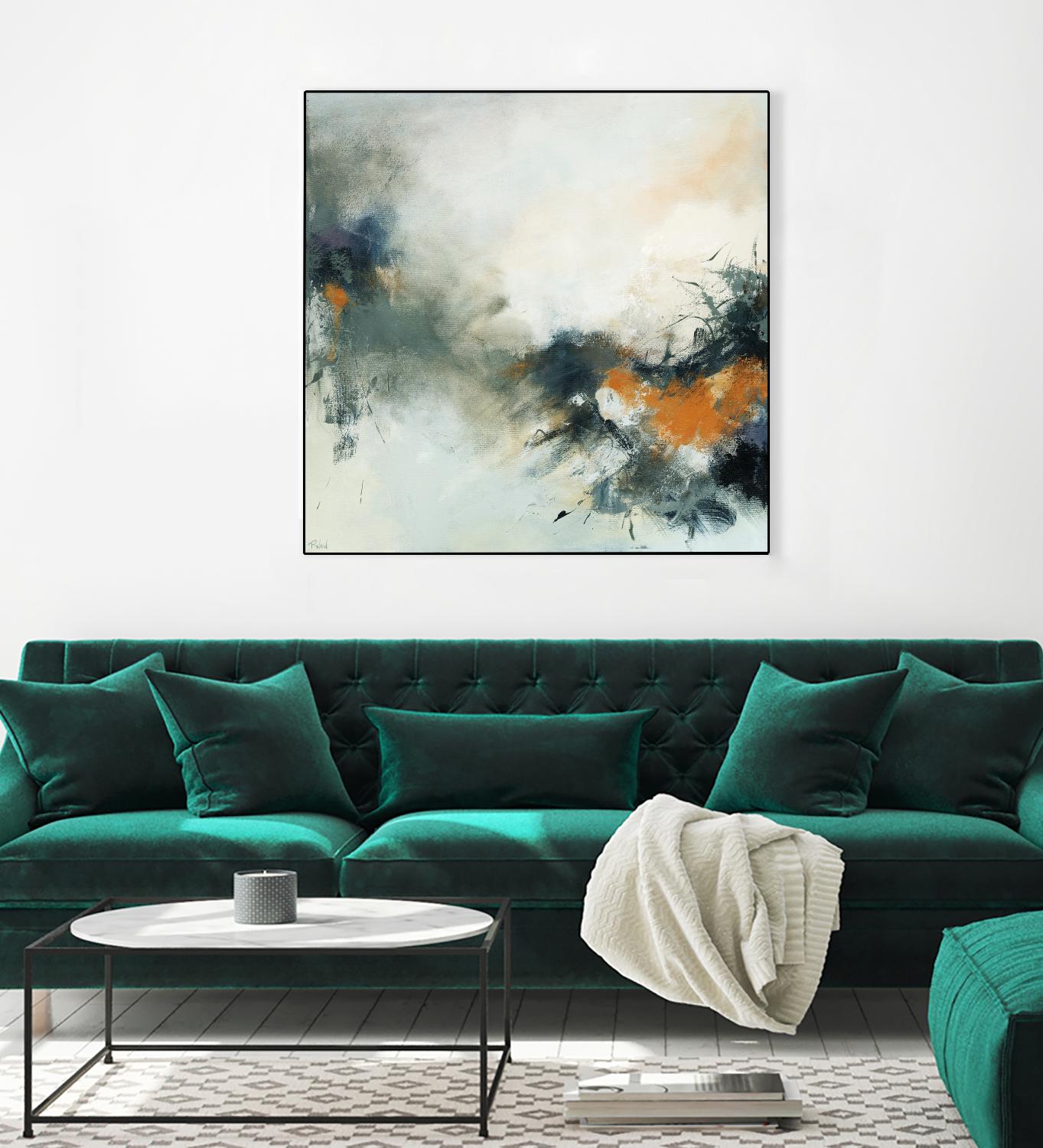 Transition by Roland Benoît on GIANT ART - orange abstract transparence