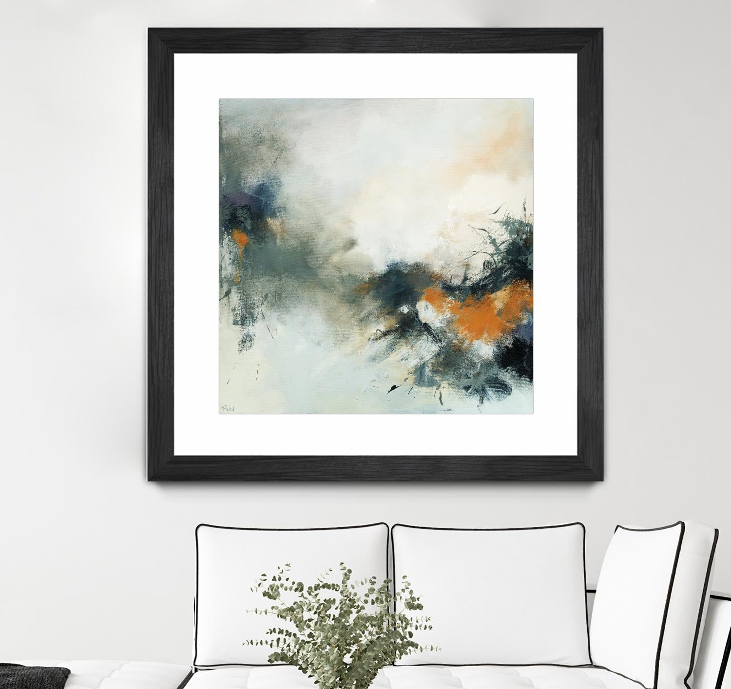 Transition by Roland Benoît on GIANT ART - orange abstract transparence