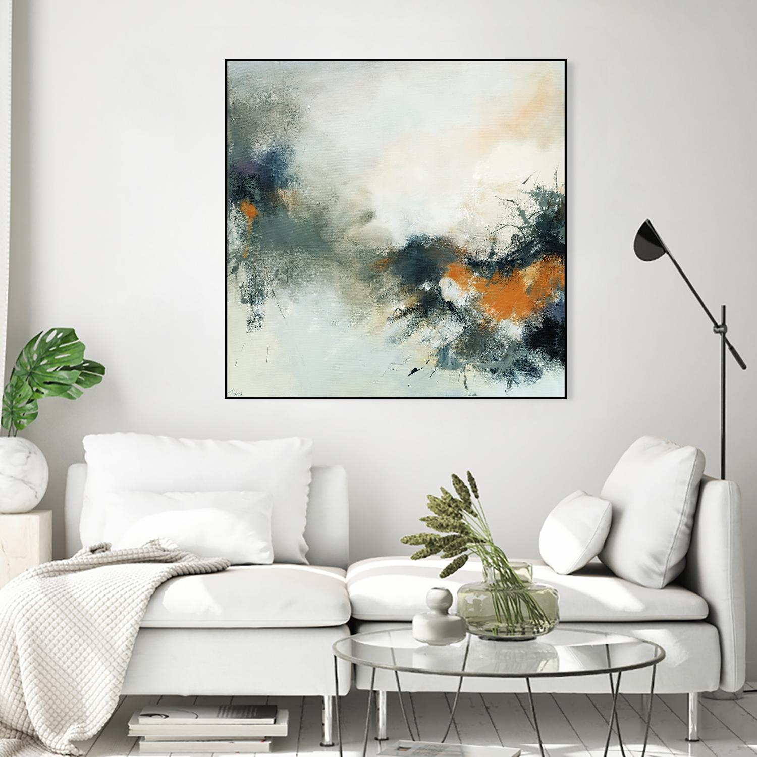 Transition by Roland Benoît on GIANT ART - orange abstract transparence