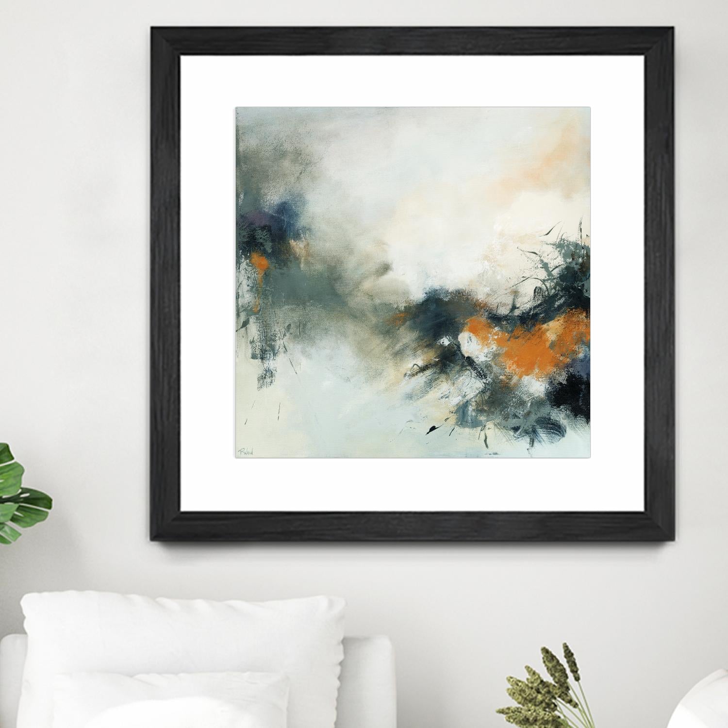 Transition by Roland Benoît on GIANT ART - orange abstract transparence