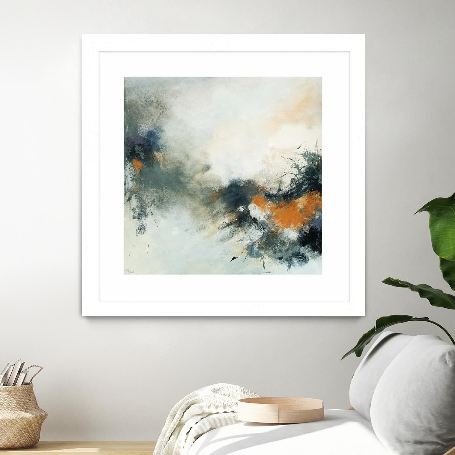 Transition by Roland Benoît on GIANT ART - orange abstract transparence