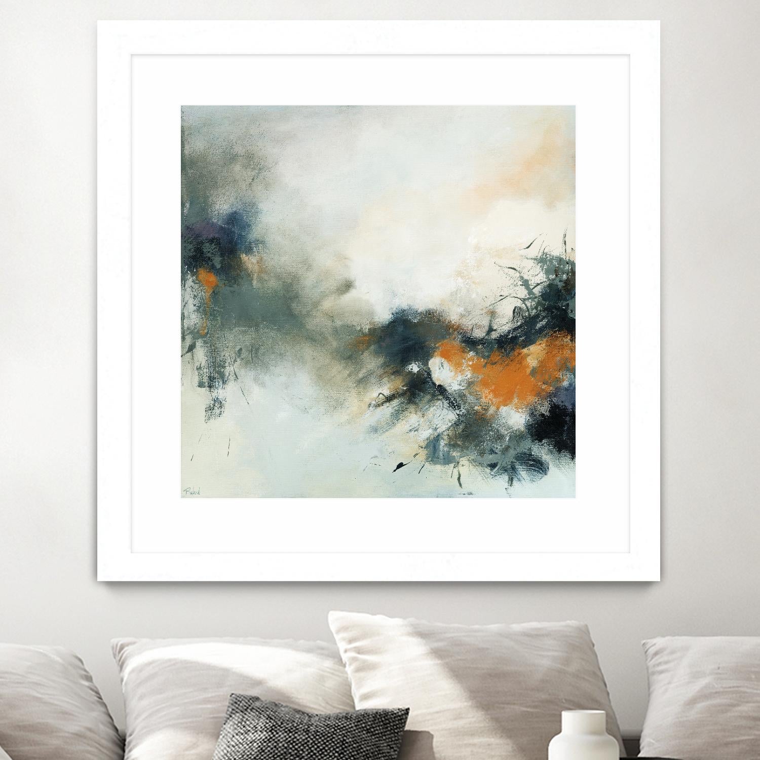 Transition by Roland Benoît on GIANT ART - orange abstract transparence