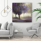 Monde en mutation by Claude Tremblay on GIANT ART - purple landscape arbres