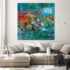 Carpe Diem 1 by Diane Lambin on GIANT ART - orange abstract fleurs abstraites