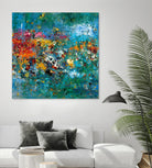 Carpe Diem 1 by Diane Lambin on GIANT ART - orange abstract fleurs abstraites