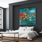Carpe Diem 1 by Diane Lambin on GIANT ART - orange abstract fleurs abstraites
