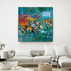 Carpe Diem 1 by Diane Lambin on GIANT ART - orange abstract fleurs abstraites