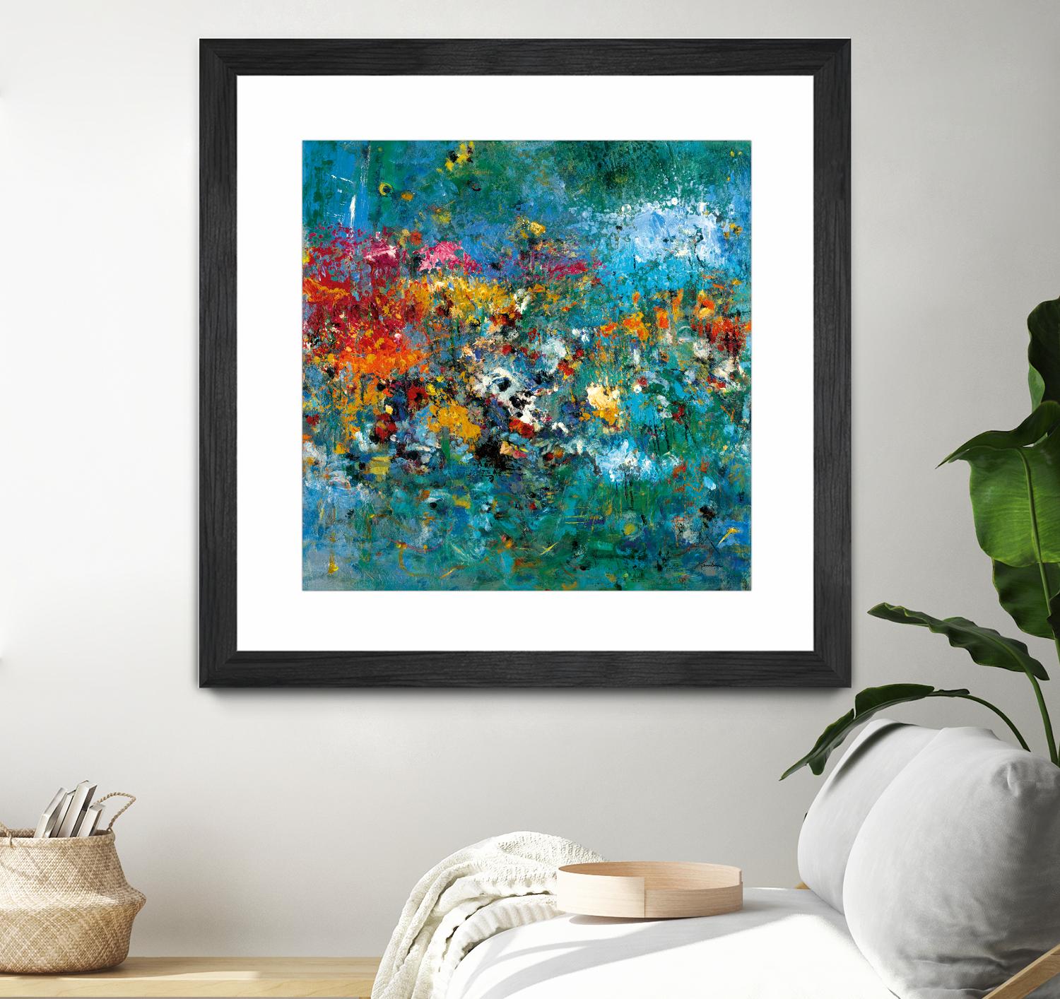 Carpe Diem 1 by Diane Lambin on GIANT ART - orange abstract fleurs abstraites