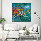 Carpe Diem 1 by Diane Lambin on GIANT ART - orange abstract fleurs abstraites