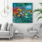 Carpe Diem 1 by Diane Lambin on GIANT ART - orange abstract fleurs abstraites