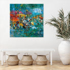Carpe Diem 1 by Diane Lambin on GIANT ART - orange abstract fleurs abstraites