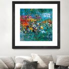 Carpe Diem 1 by Diane Lambin on GIANT ART - orange abstract fleurs abstraites
