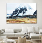 Crossing the green algae field, Antarctica by Nick Jackson on GIANT ART - white photo art