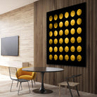 Golden Spots Black by Daniel Stanford on GIANT ART - gold shapes polka dots