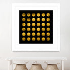Golden Spots Black by Daniel Stanford on GIANT ART - gold shapes polka dots