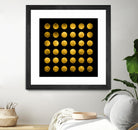 Golden Spots Black by Daniel Stanford on GIANT ART - gold shapes polka dots