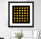 Golden Spots Black by Daniel Stanford on GIANT ART - gold shapes polka dots