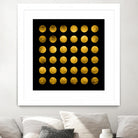 Golden Spots Black by Daniel Stanford on GIANT ART - gold shapes polka dots