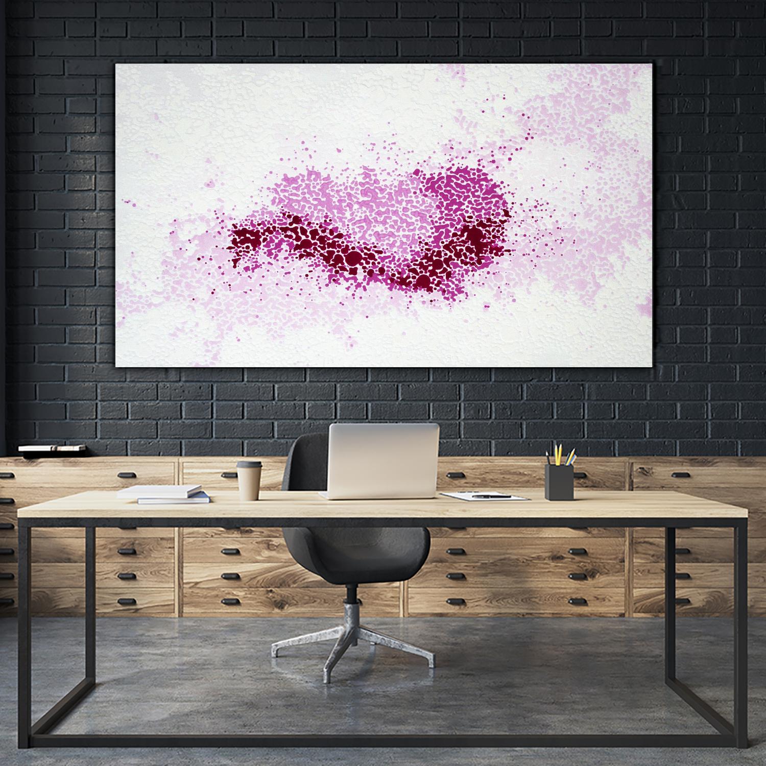 Hues of Quinacridone Violet by Claire Desjardins on GIANT ART - white abstract