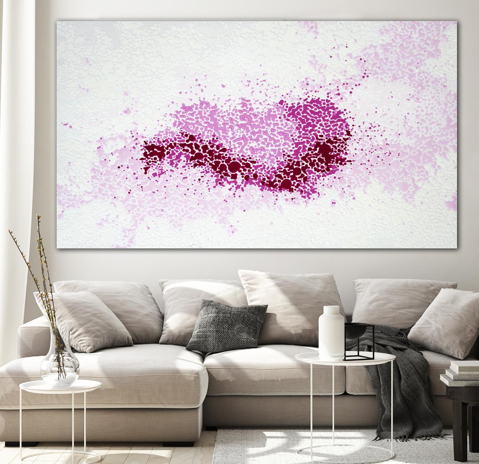 Hues of Quinacridone Violet by Claire Desjardins on GIANT ART - white abstract