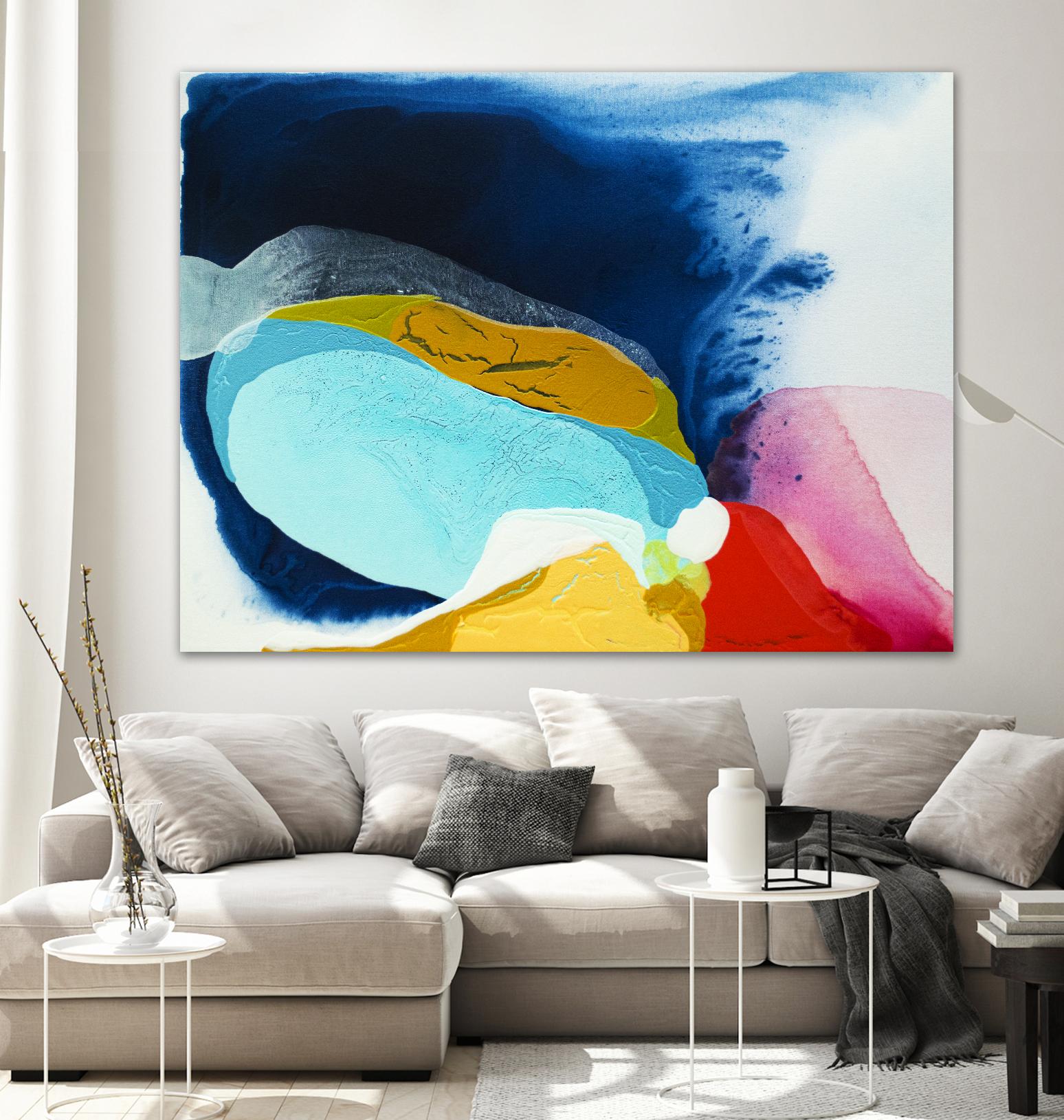 Maya IV by Claire Desjardins on GIANT ART - red abstract transparence